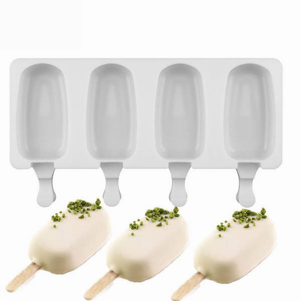 Набор форм для мороженого Эскимо, 4 шт, коричневый